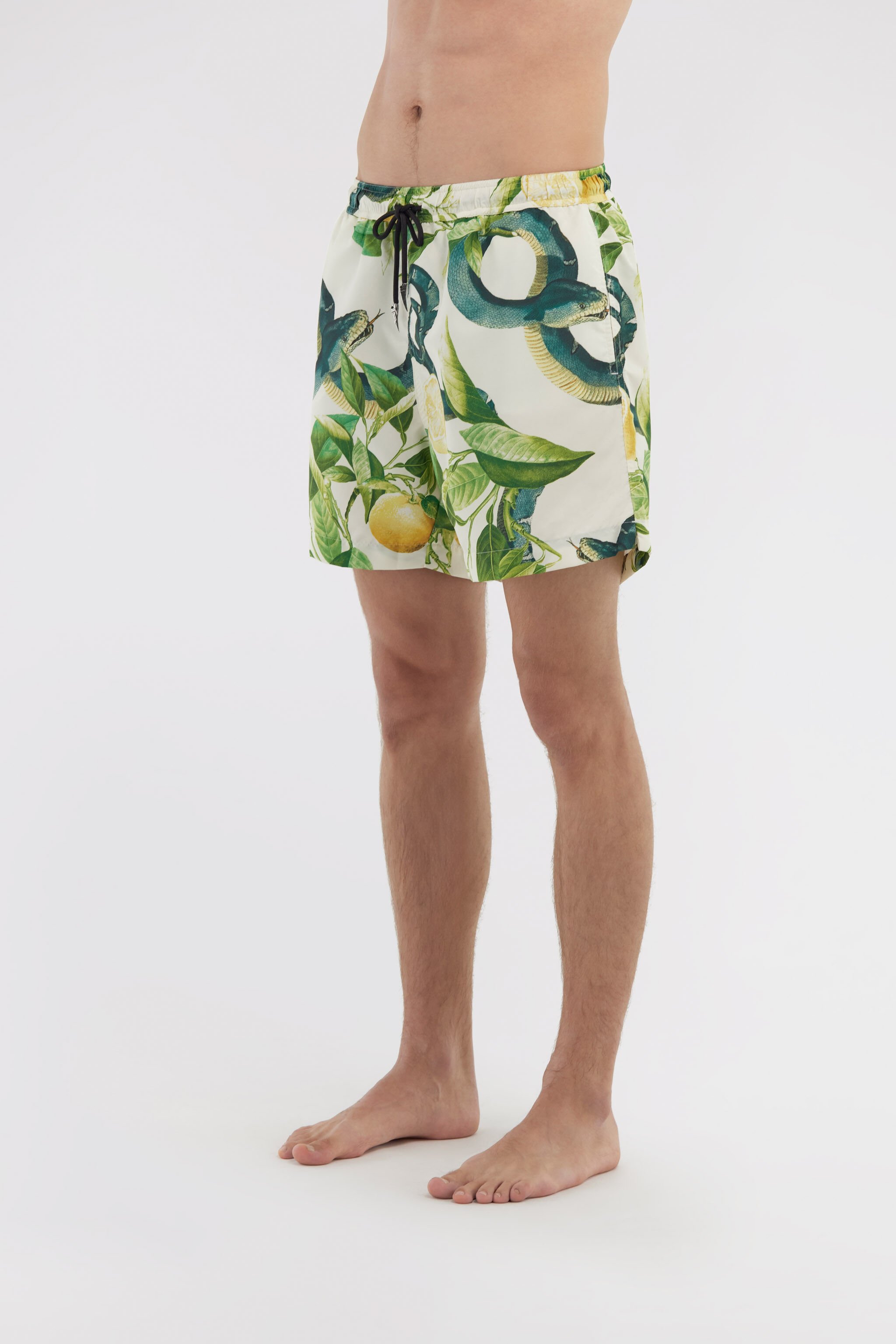 RC Swim shorts with Lemon print Ivory SYH00A-5RF75
