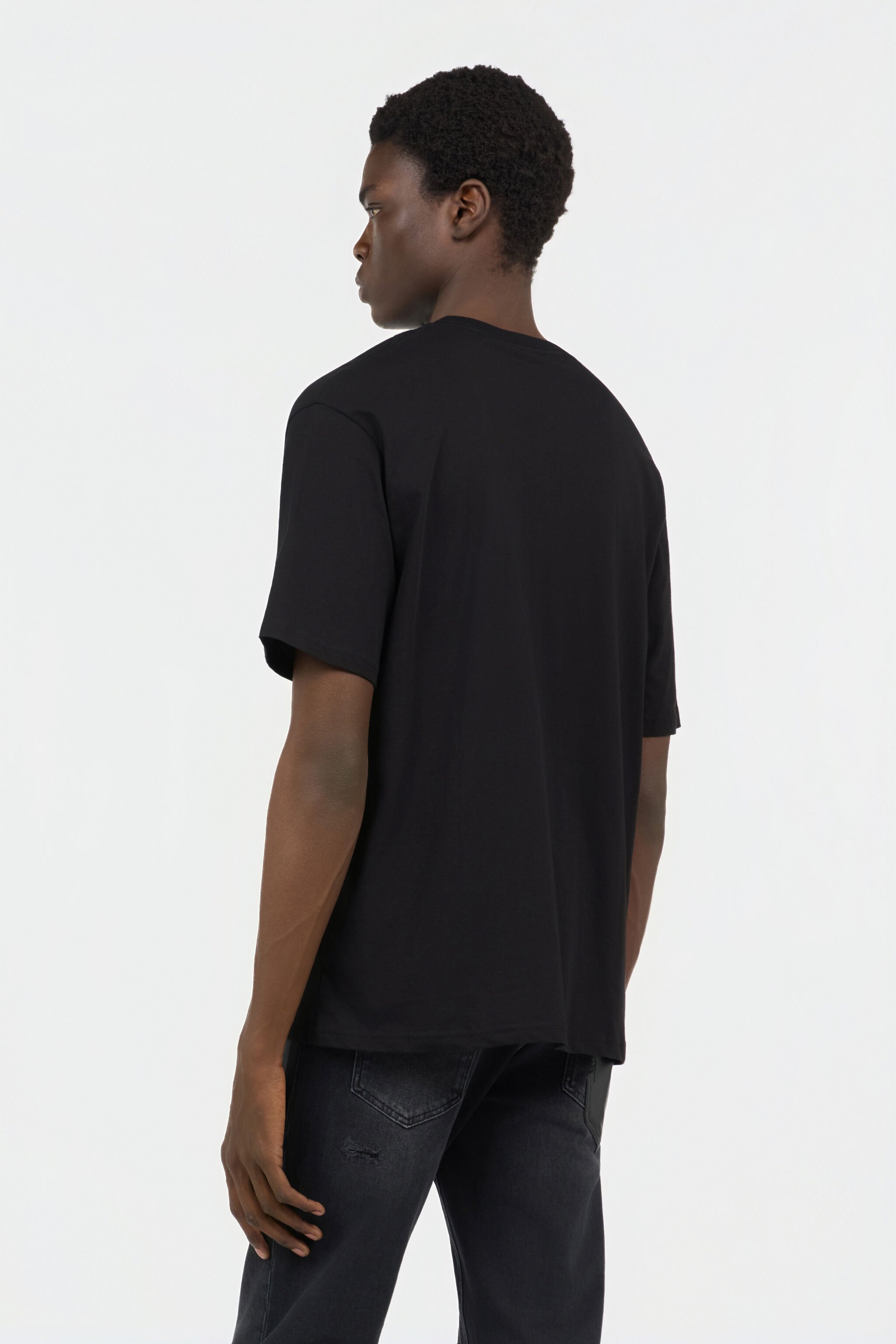 JC Black T-Shirt With Logo BLACK RRT939-RR201