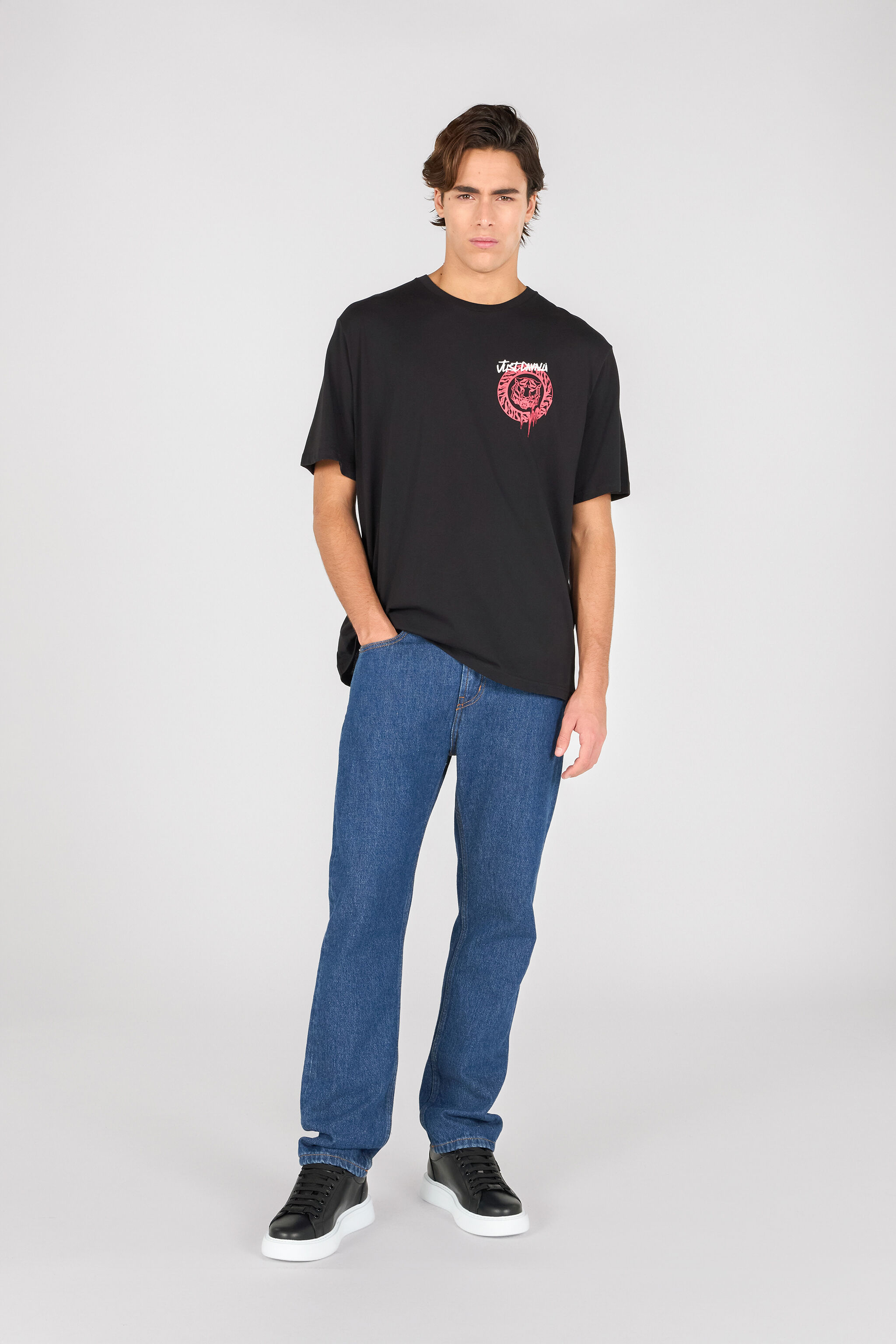 JC Black Urban Graphic T-Shirt Black RRT927-RR189