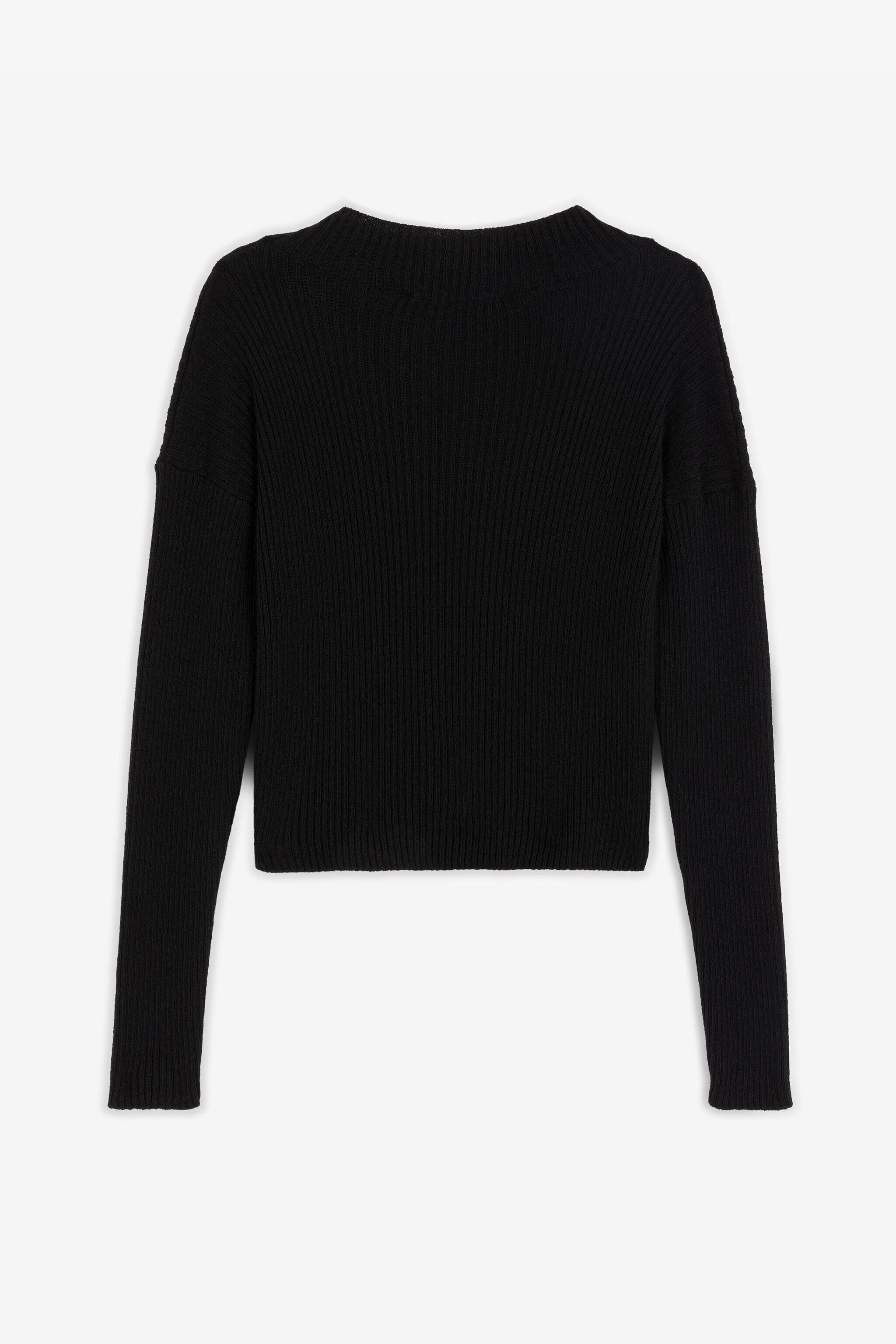 JU Pullover mit Monogramm RC Schwarz RJM003-WD005