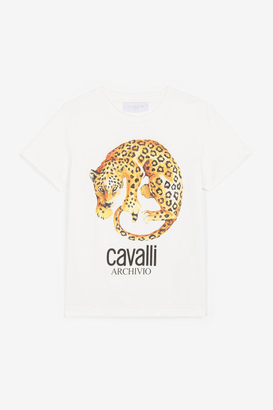 JU Jaguar-Print T-Shirt JU Jaguar-Print T-Shirt OFF WHITE OJT600-ISA2J