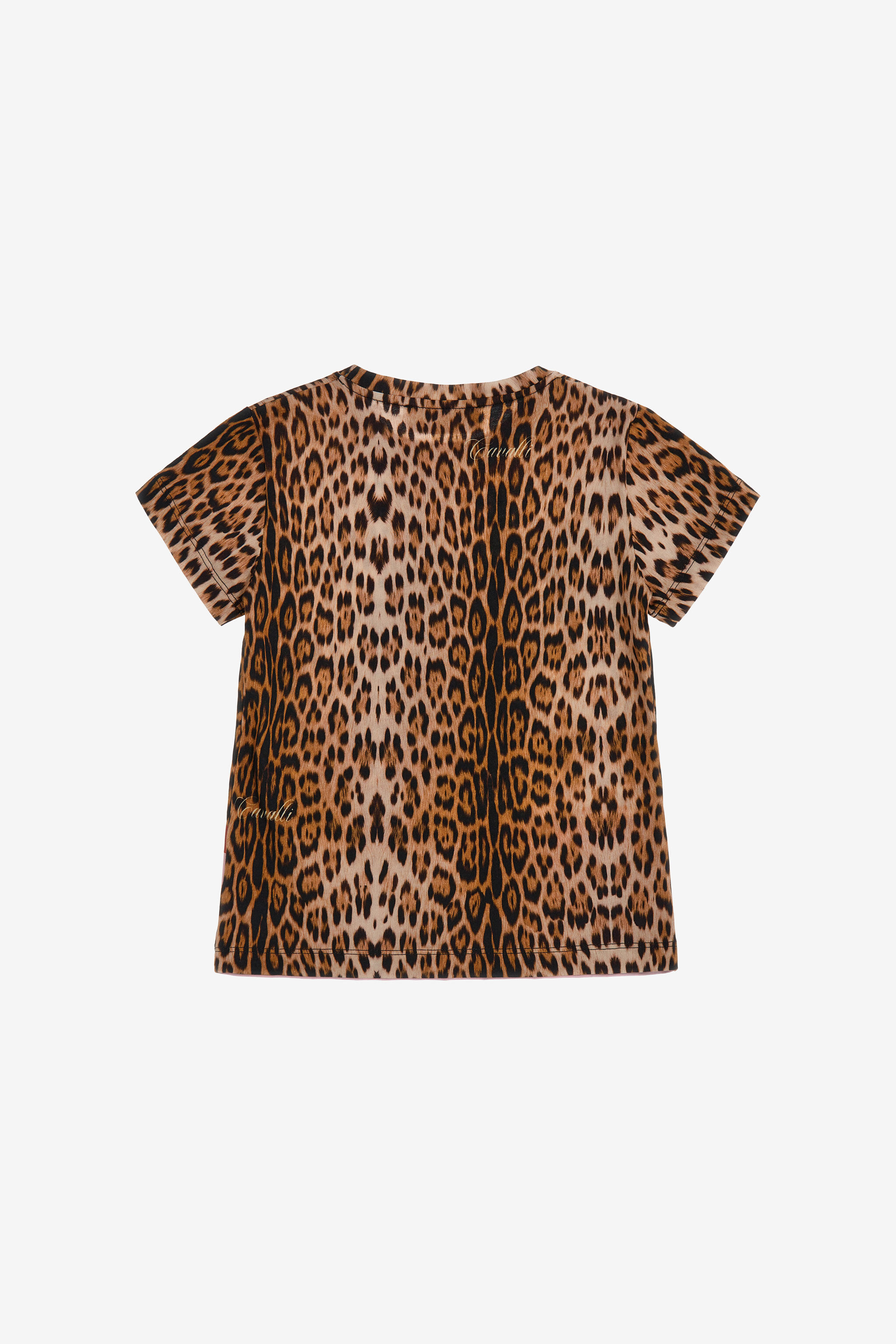 JU Jaguar Skin print T-shirt Hellbraun SJT651-JFI97