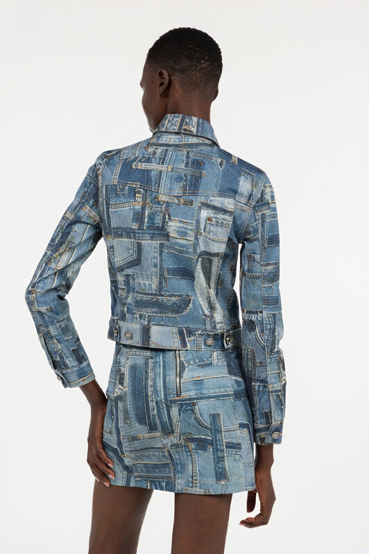 RC Patchwork Capsule Collection Denim Jacket Blue UWJ450-VT001