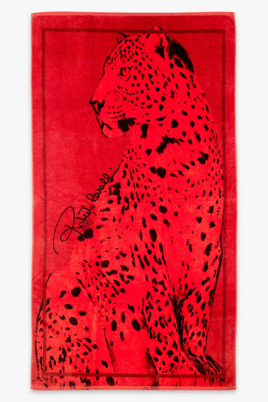 HO Big Cat Print Beach Towel STRAWBERRX UALH03-IH004