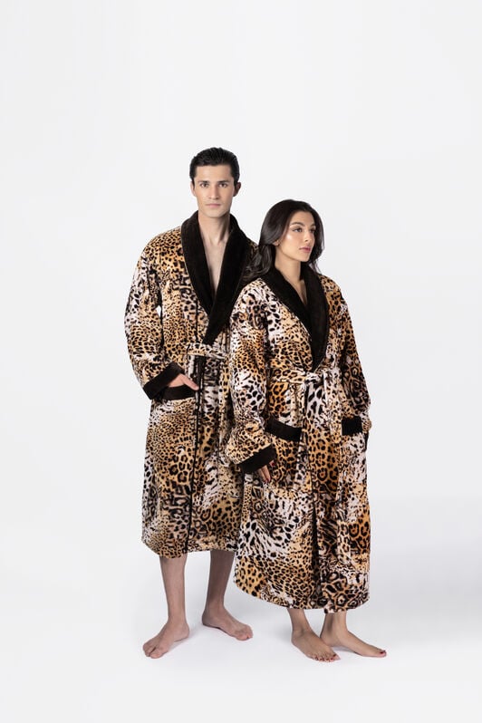 HO Jaguar Skin Print Bath Robe HO Jaguar Skin Print Bath Robe JAGUAR SKIN VALH10-IH019