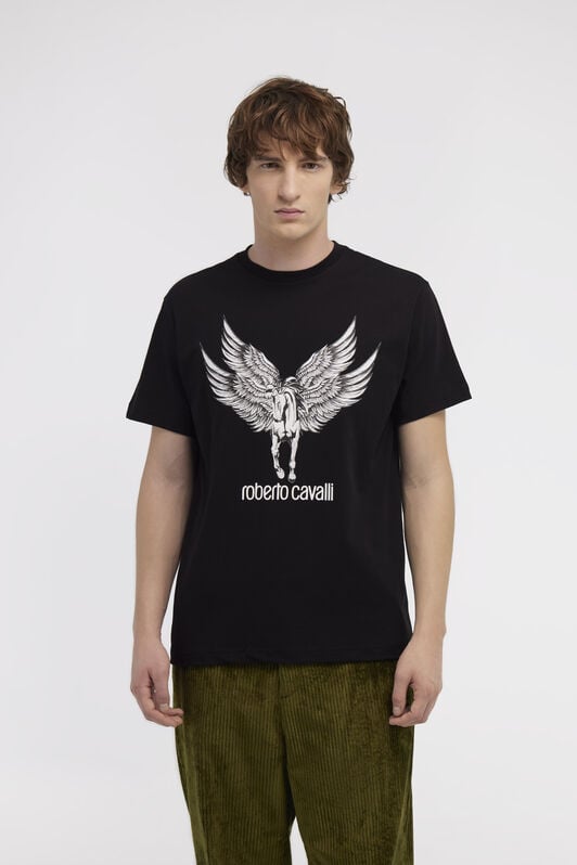RC T-shirt with Horse logo and print RC T-shirt with Horse logo and print Black NOT60I-JD060