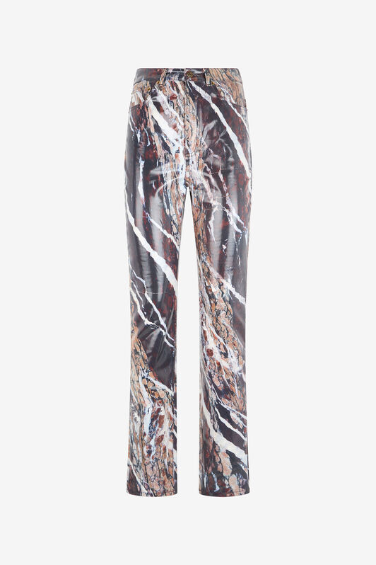 RC Skinny trousers with Marble print Purple TWJ233-KGN22