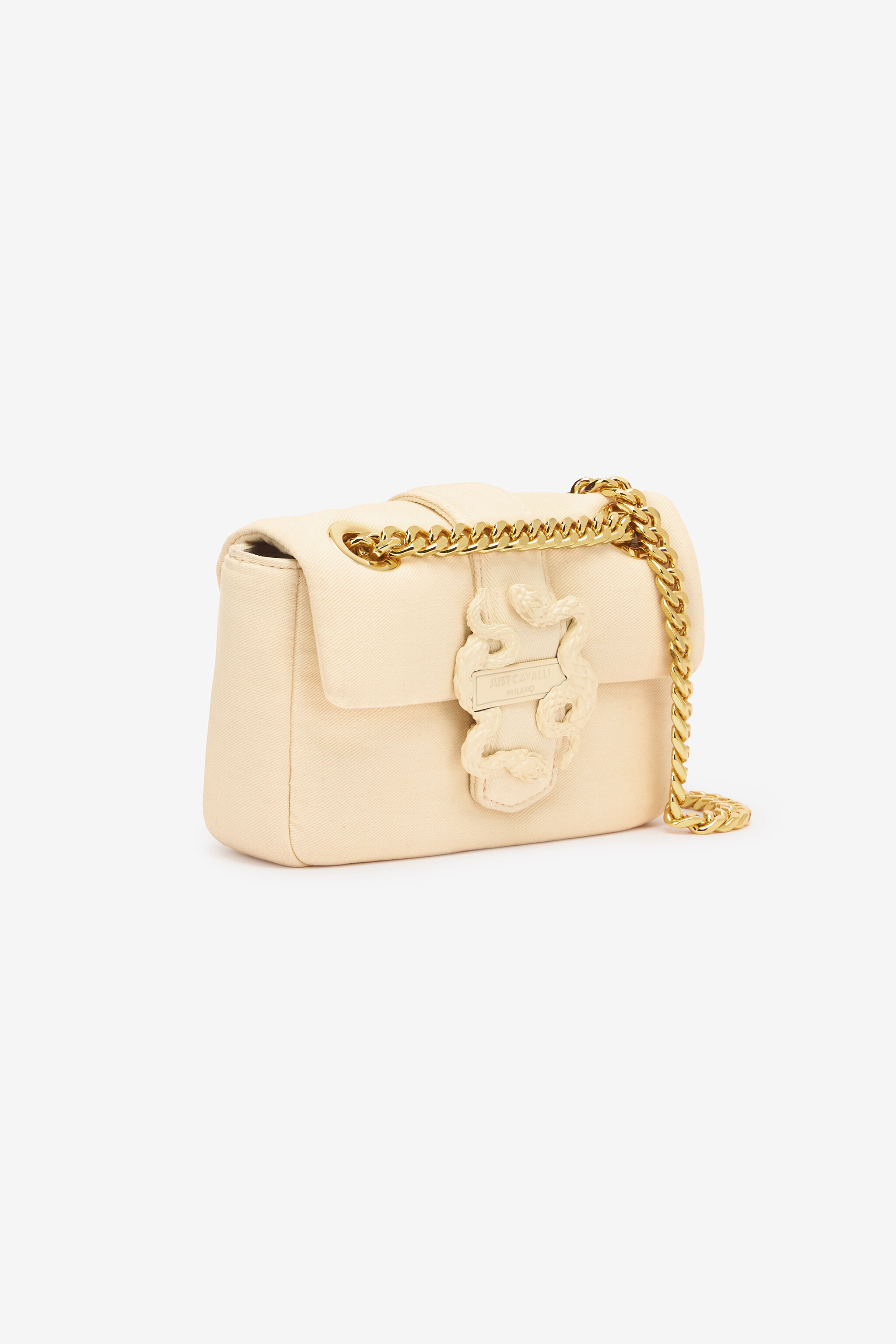 JC Petit Sac À Bandoulière Avec Mirror Snake Ivoire UFB056-UF425