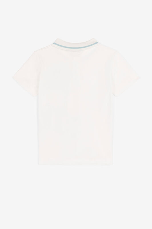 JU Embroidered-monogram cotton polo shirt JU Embroidered-monogram cotton polo shirt Milky white QJT662-KB003