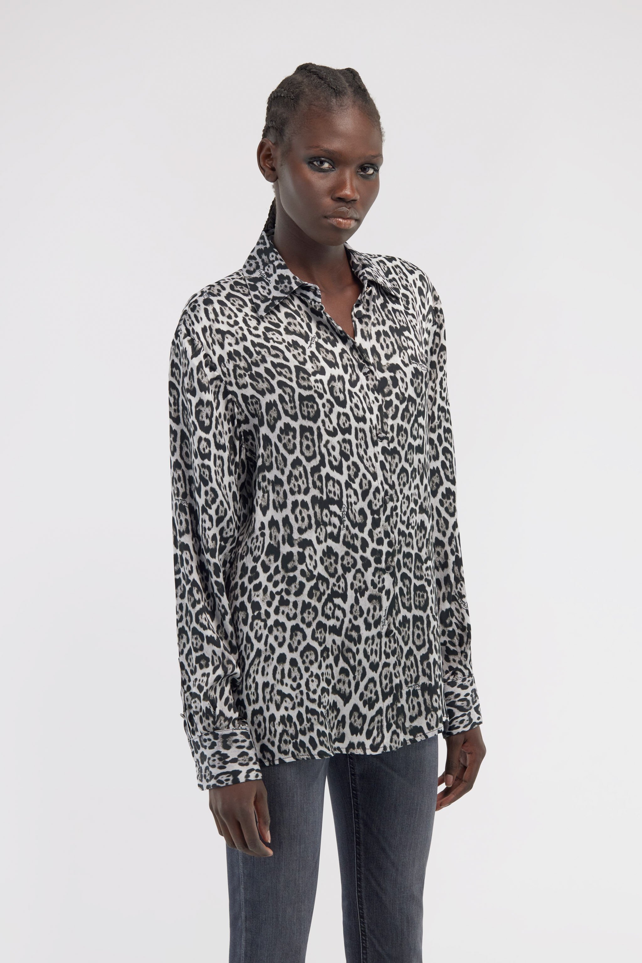 RC Shirt with jaguar print GREY NOT70A-FXM81