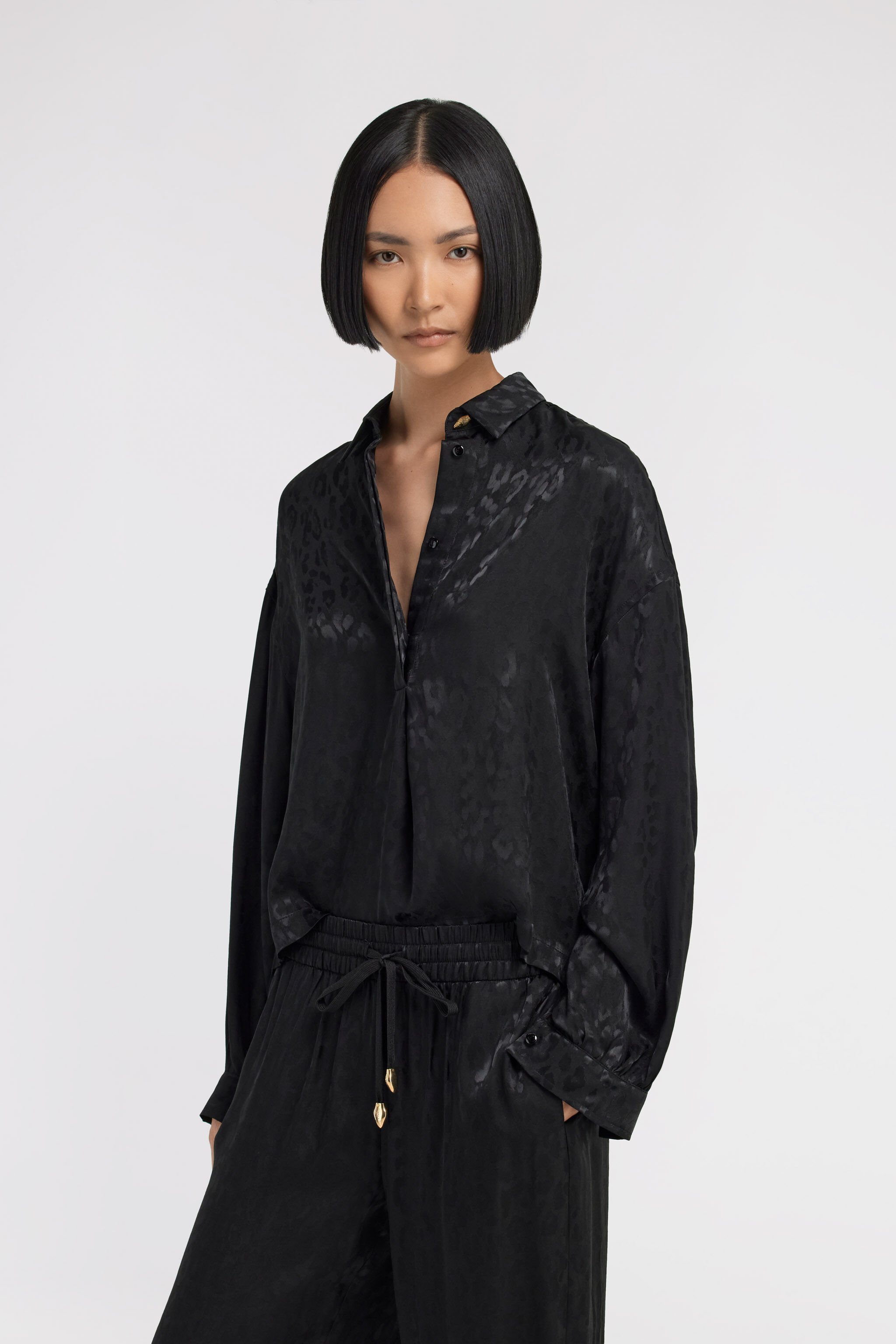 JC Just Cavalli Shirt Black TFT122-TF187