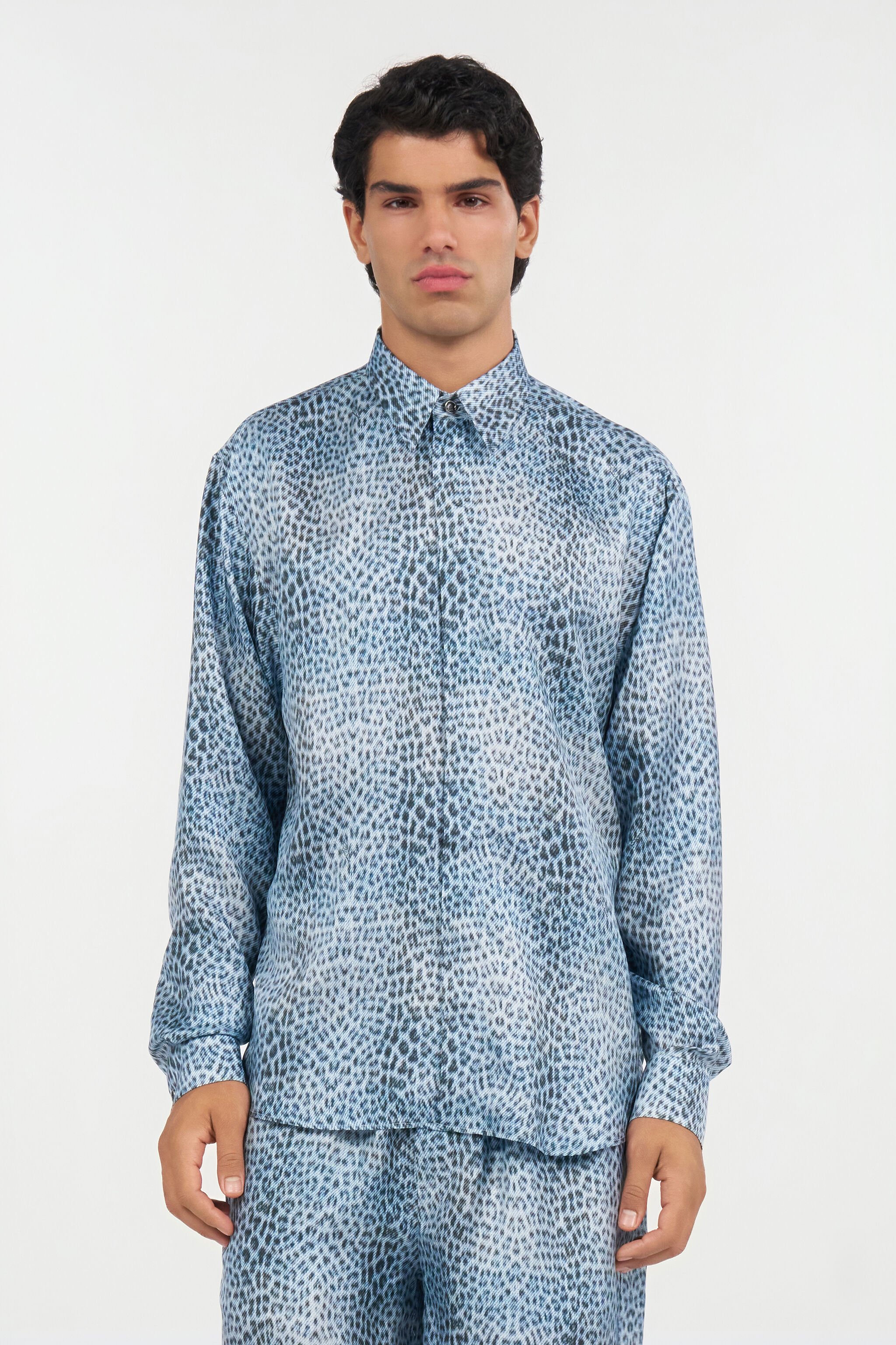RC Silk Shirt with Baby Jaguar Print QUIET HARBOUR WNT712-4QR31