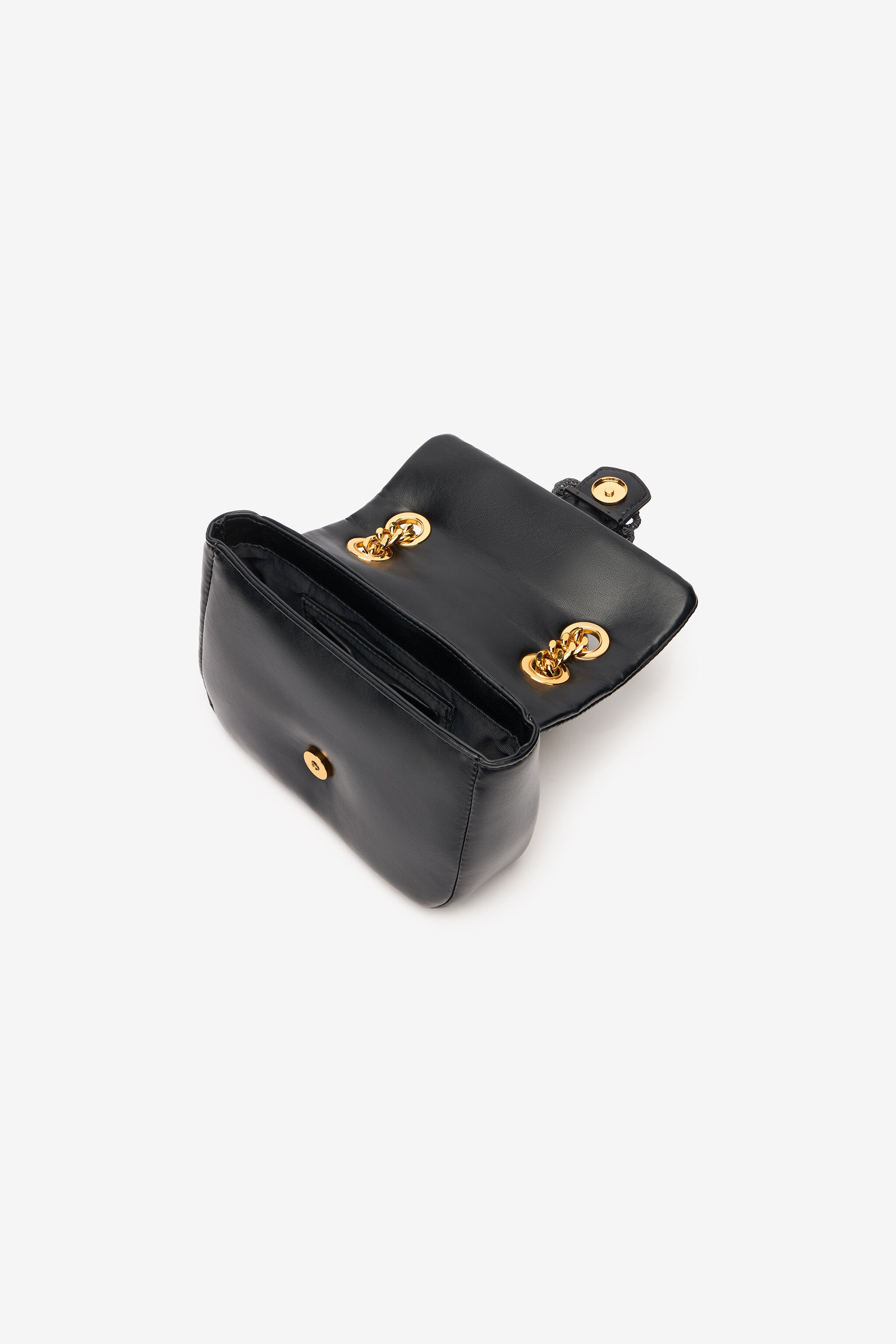 JC Small Crossbody Bag With Mirror Snake Black UFB058-UF427
