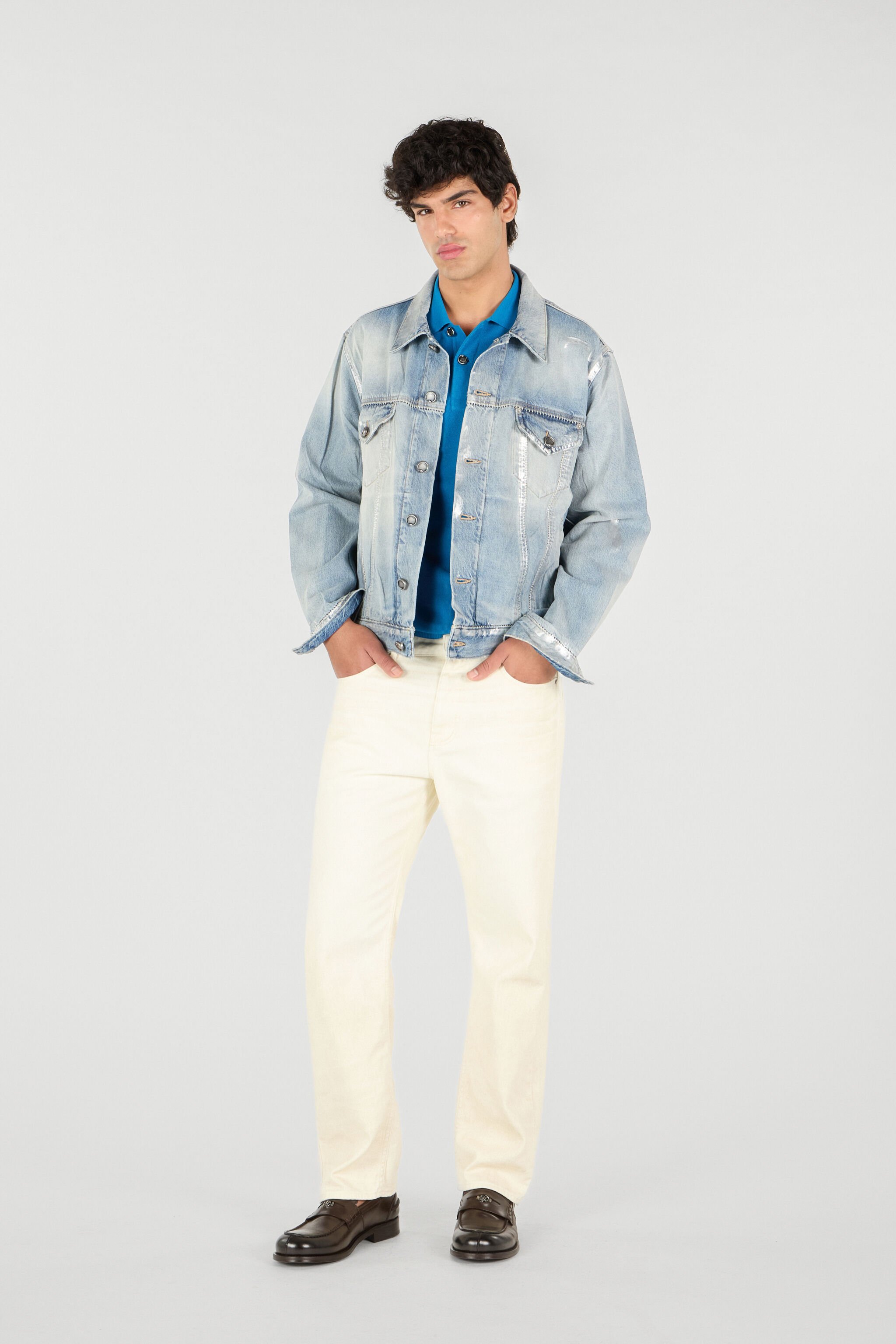 RC Man Cotton Trousers Ivory UMJ216-4NO91