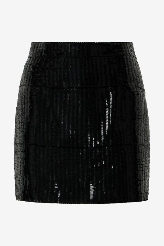 RC Sequin Mini Skirt BLACK WKR307-GG001
