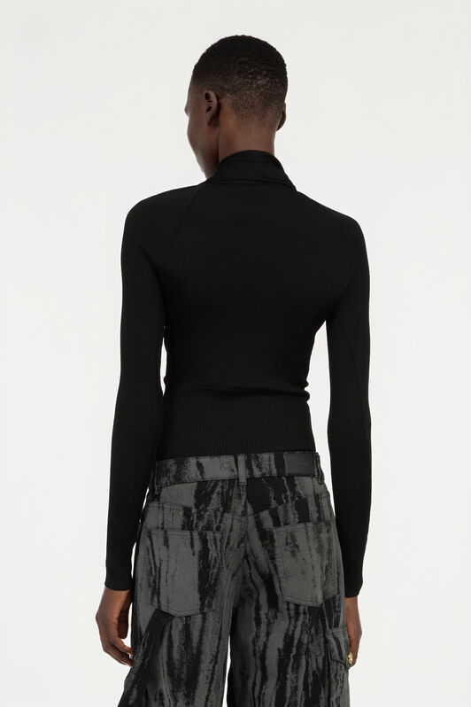 RC Black Wrap-Over Sweater RC Black Wrap-Over Sweater Black VWM603-MH014