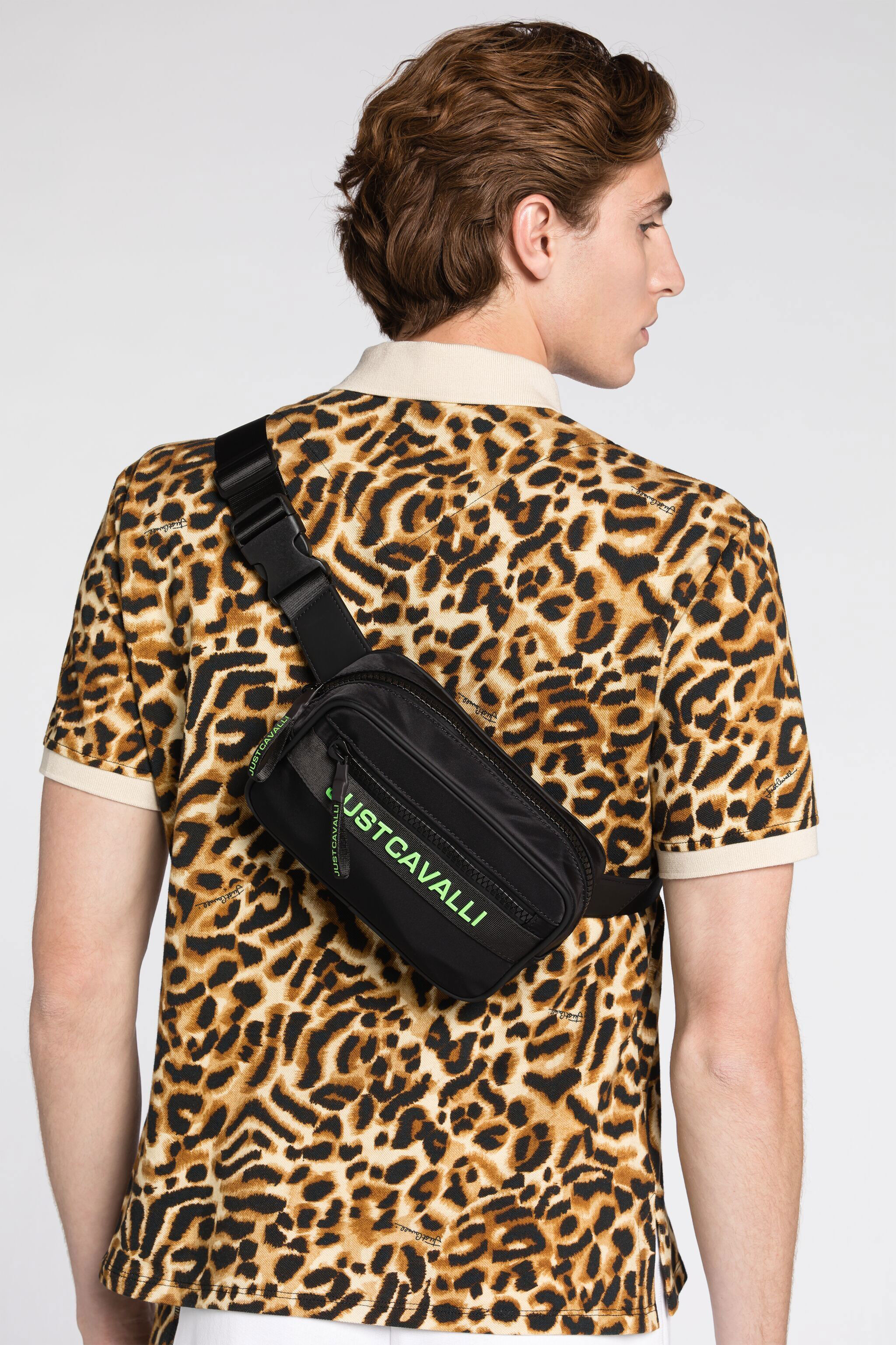 JC Just Cavalli Gürteltasche mit Logo-Print Schwarz Q62342-Q1245