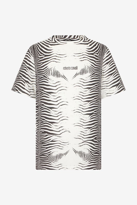 RC Zebra Print T-Shirt WHITE/BLACK ZEBRA SOT60L-JD020