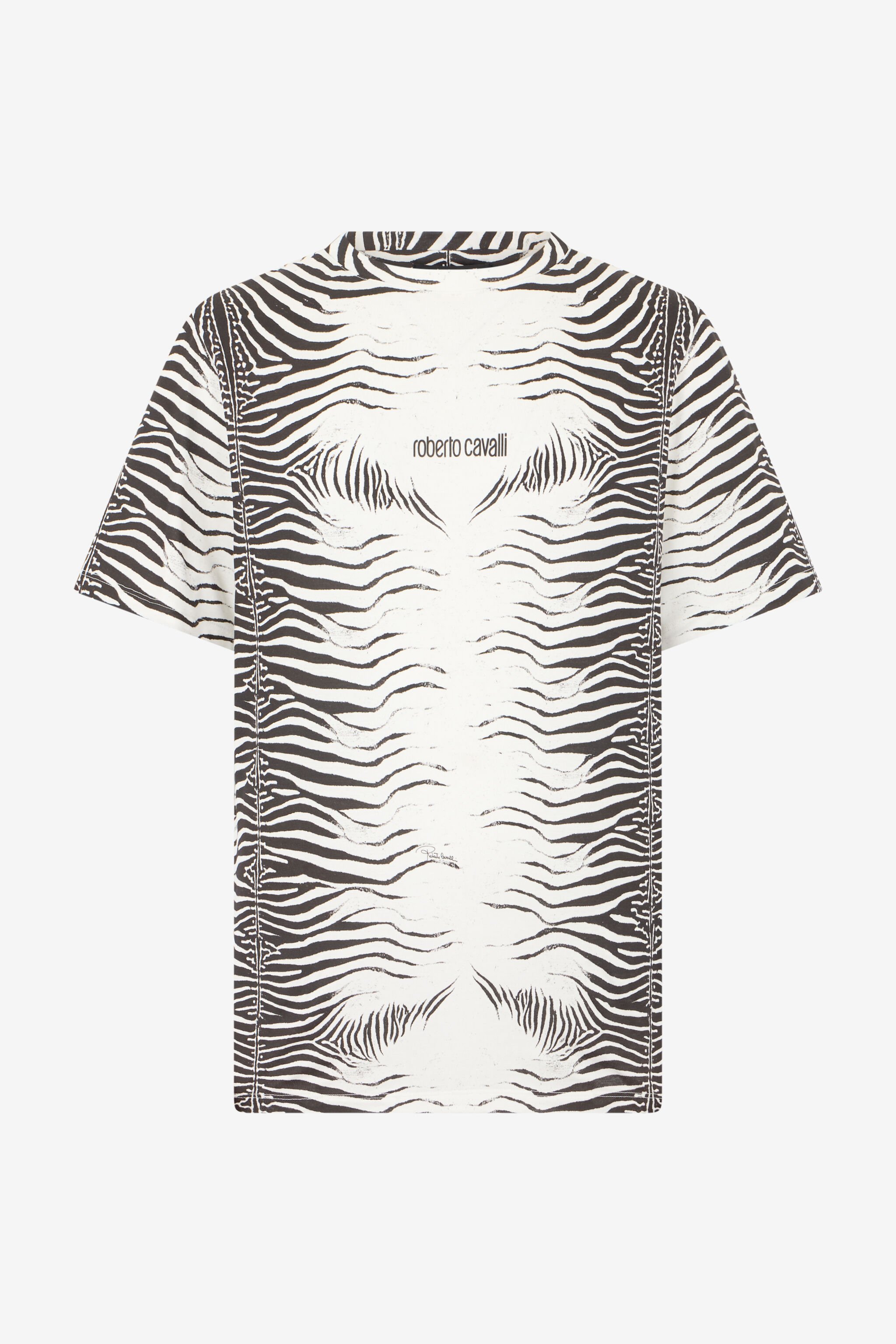 RC Zebra Print T-Shirt WHITE/BLACK ZEBRA SOT60L-JD020