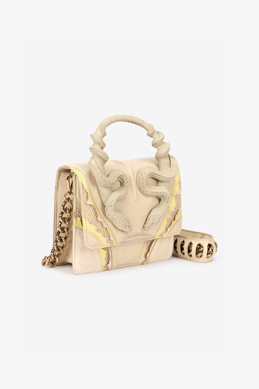 RC Borsa Avorio Piccola Con Serpenti Avorio VWB003-PZS67