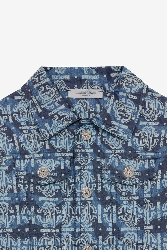 JU Giubbino Monogram RC E Lettering Blu UJJ408-DYO44
