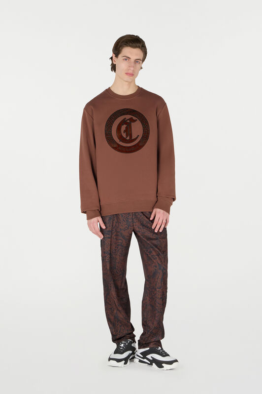 JC Felpa Con Monogram JC JC Felpa Con Monogram JC Marrone TFT052-TF069
