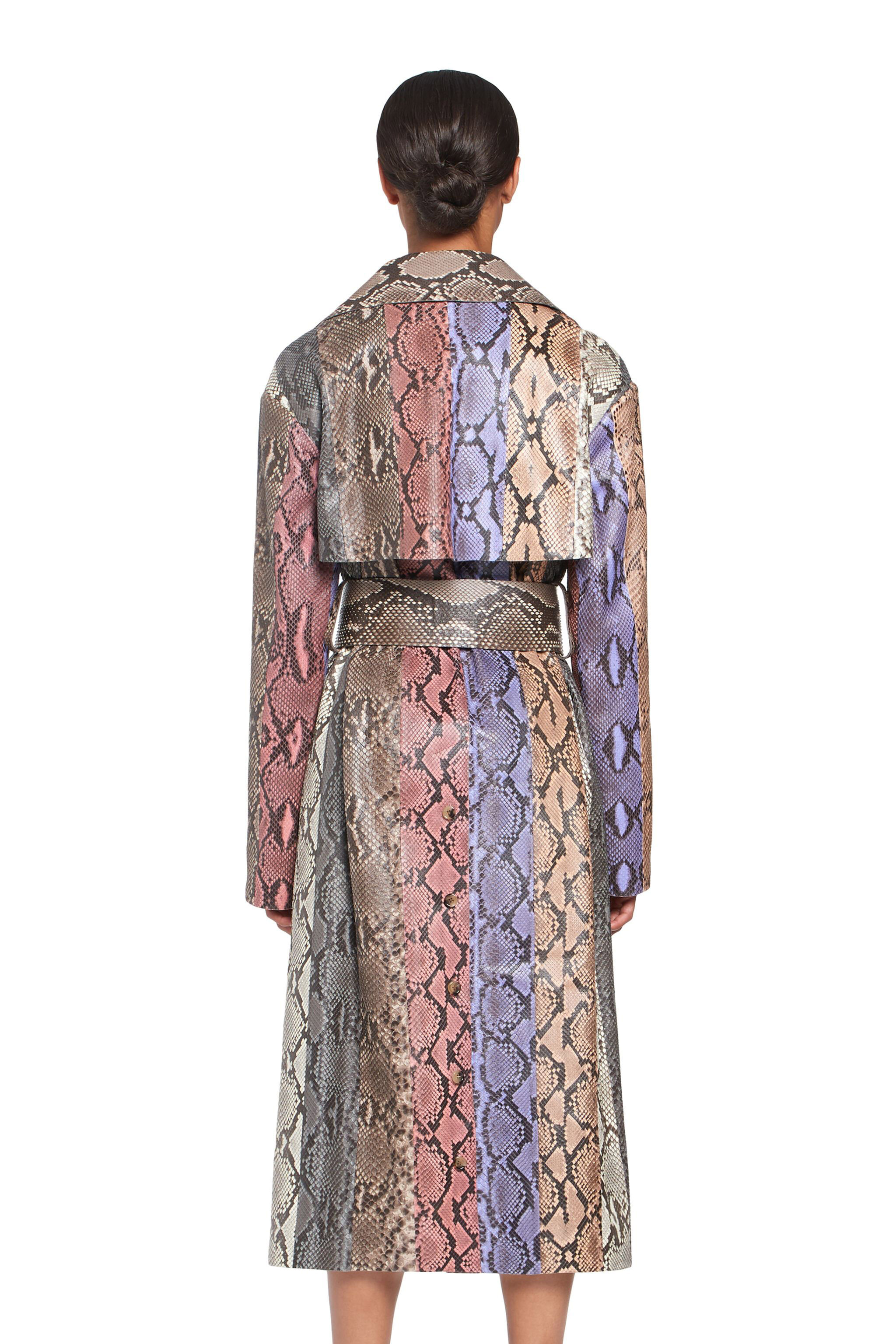 RC Snakeprint leather coat MULTICOLOR IQP501-UB001