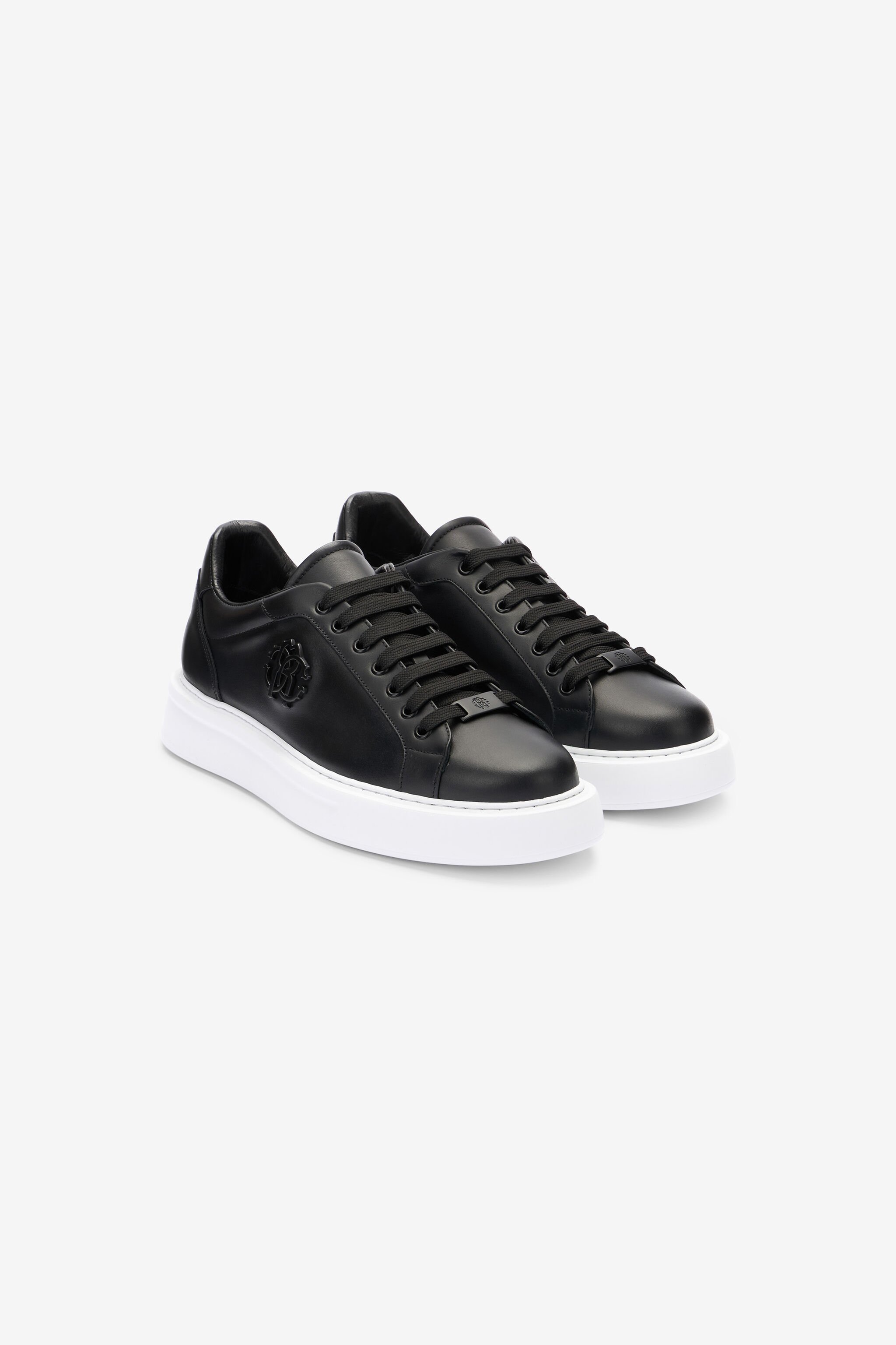 RC Black Leather Sneaker Schwarz POS00D-PZ085