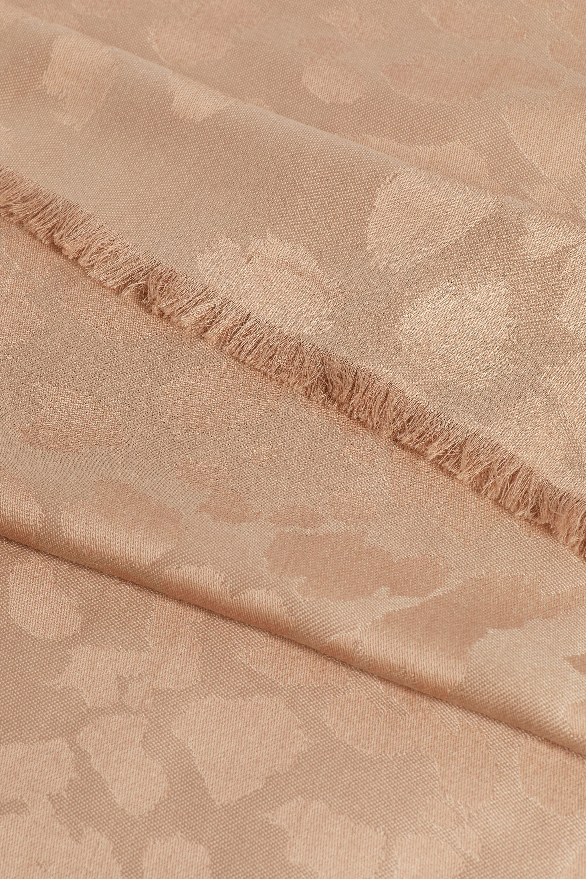 UG Schal mit Leoparden-Jacquardmuster und C Logo NUDE NYZ06Q-DJ066