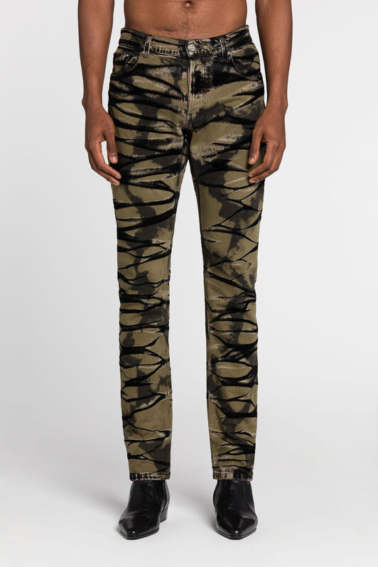 RC Bleached Slim-Fit Jeans Green RRJ251-DS006