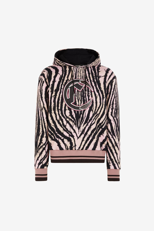 RC Freedom-Print Cotton Hoodie RC Freedom-Print Cotton Hoodie Black/Pink ORT69C-5OC80