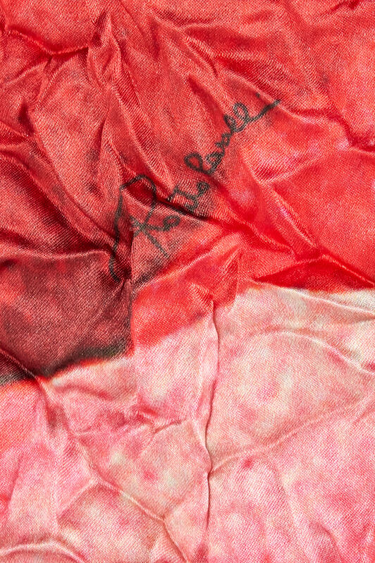 RC Abito Asimmetrico Increspato Stampa Rose Rosso UKT111-RYN48