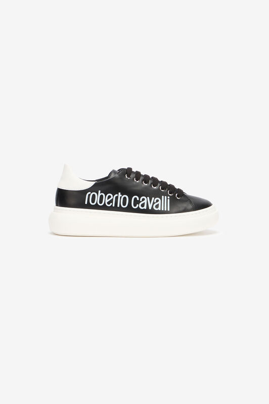 RC Black Leather Sneaker With Logo RC Black Leather Sneaker With Logo BLACK/WHITE QOS01I-PZO16