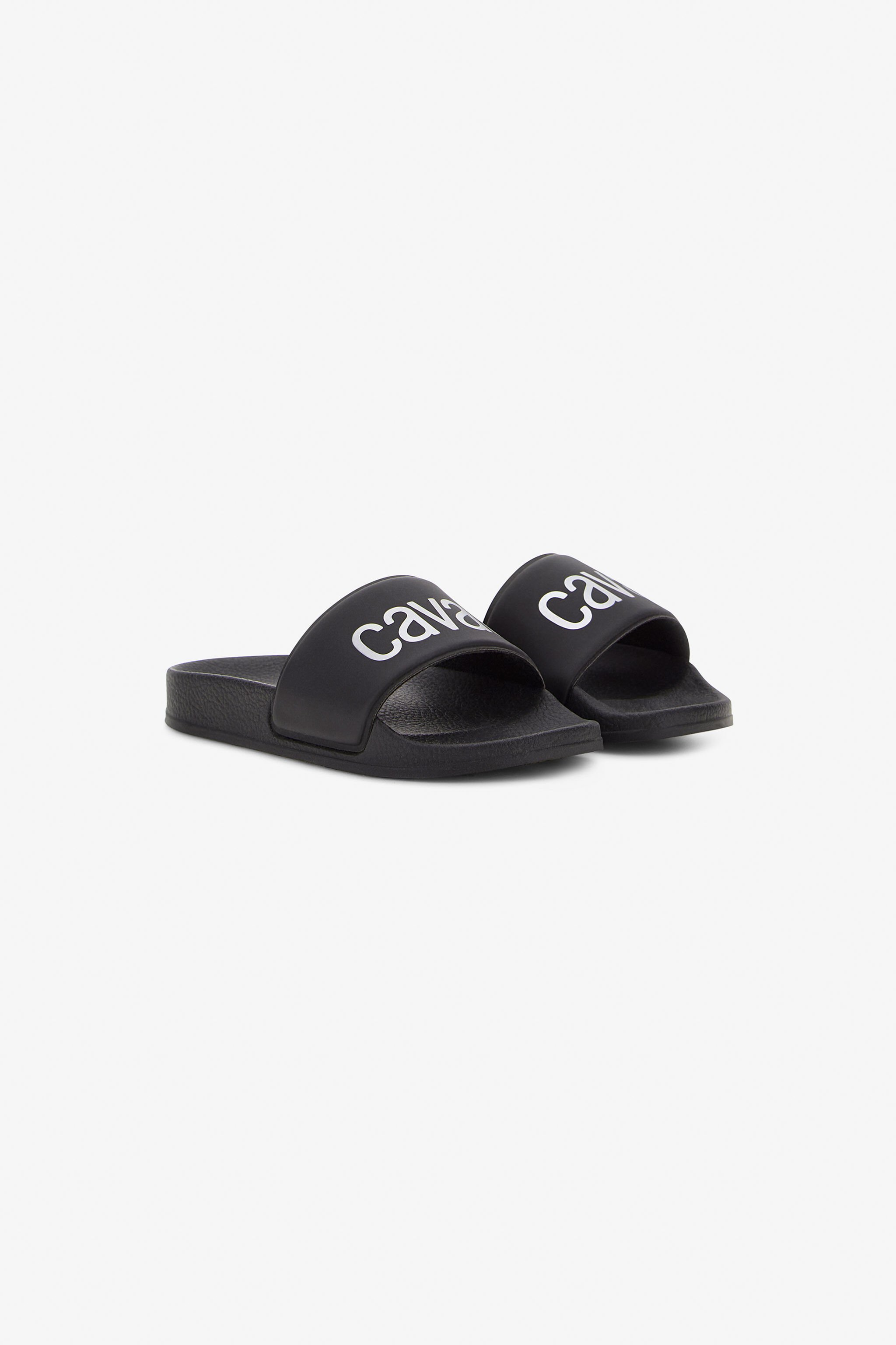 RC Sandals in Black for Boys Roberto Cavalli