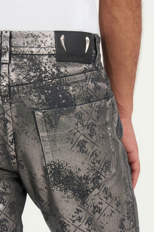 RC Monogram Print Jeans RC Monogram Print Jeans BLACK WRJ205-DN012