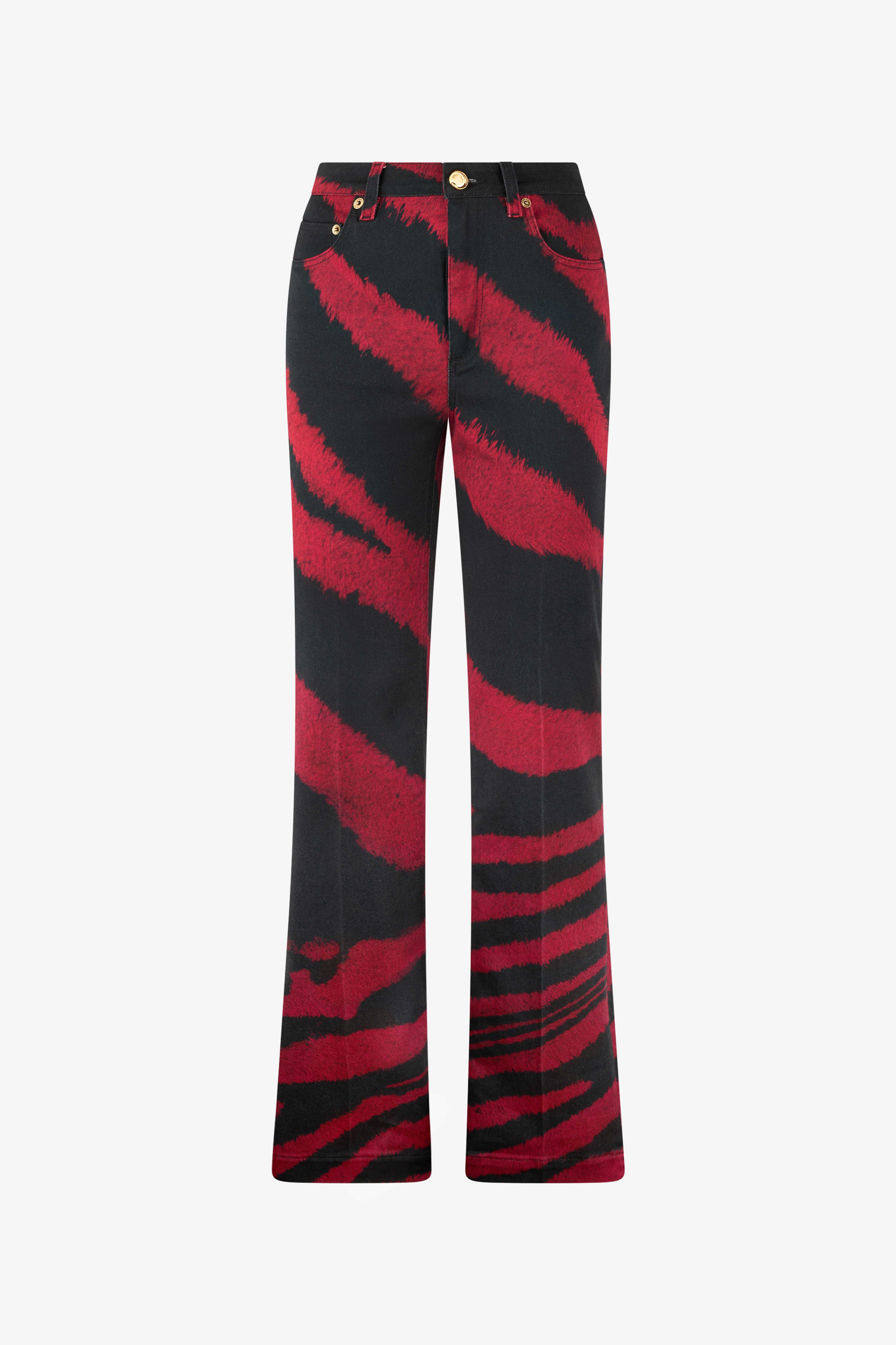 RC Jean bootcut à imprimé Zebra Tribute Rouge UWJ221-DAP26