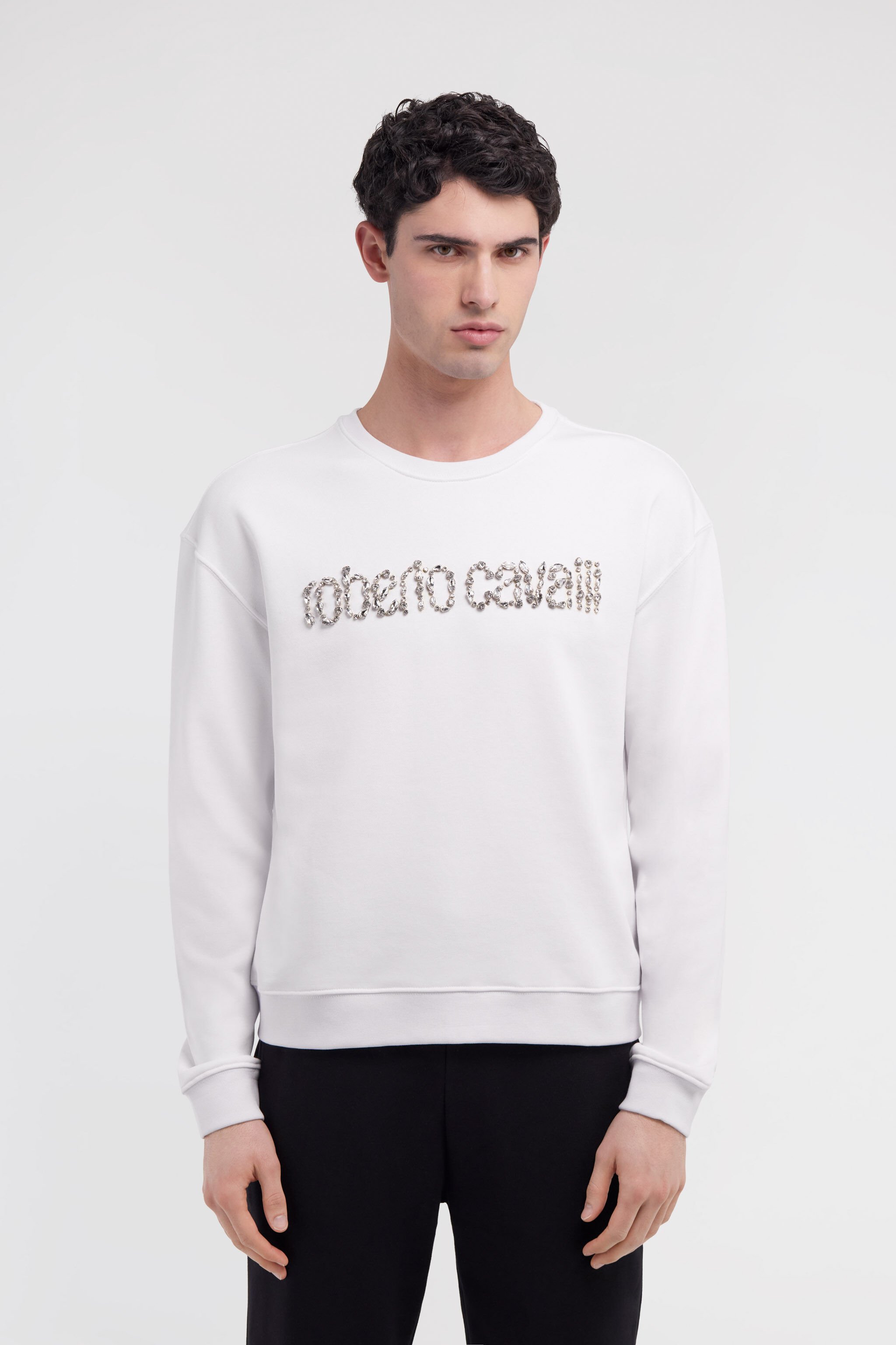 RC Sweatshirt with Logo Blanc NOT67B-CF052