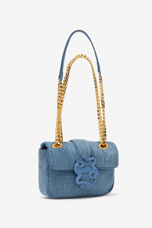 JC Kleine Umhängetasche Aus Denim INDACO CHIARO UFB057-UF426