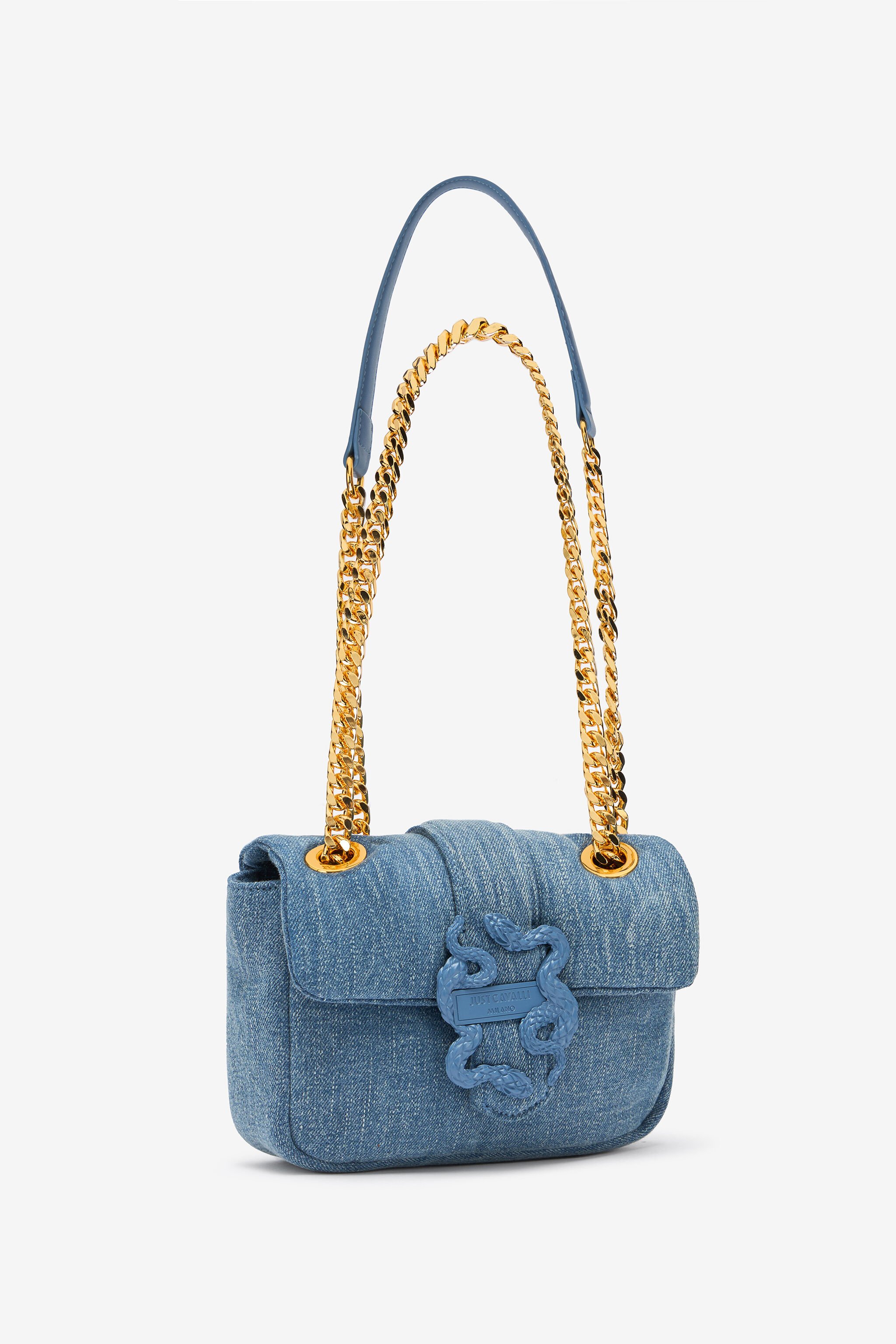 JC Kleine Umhängetasche Aus Denim INDACO CHIARO UFB057-UF426