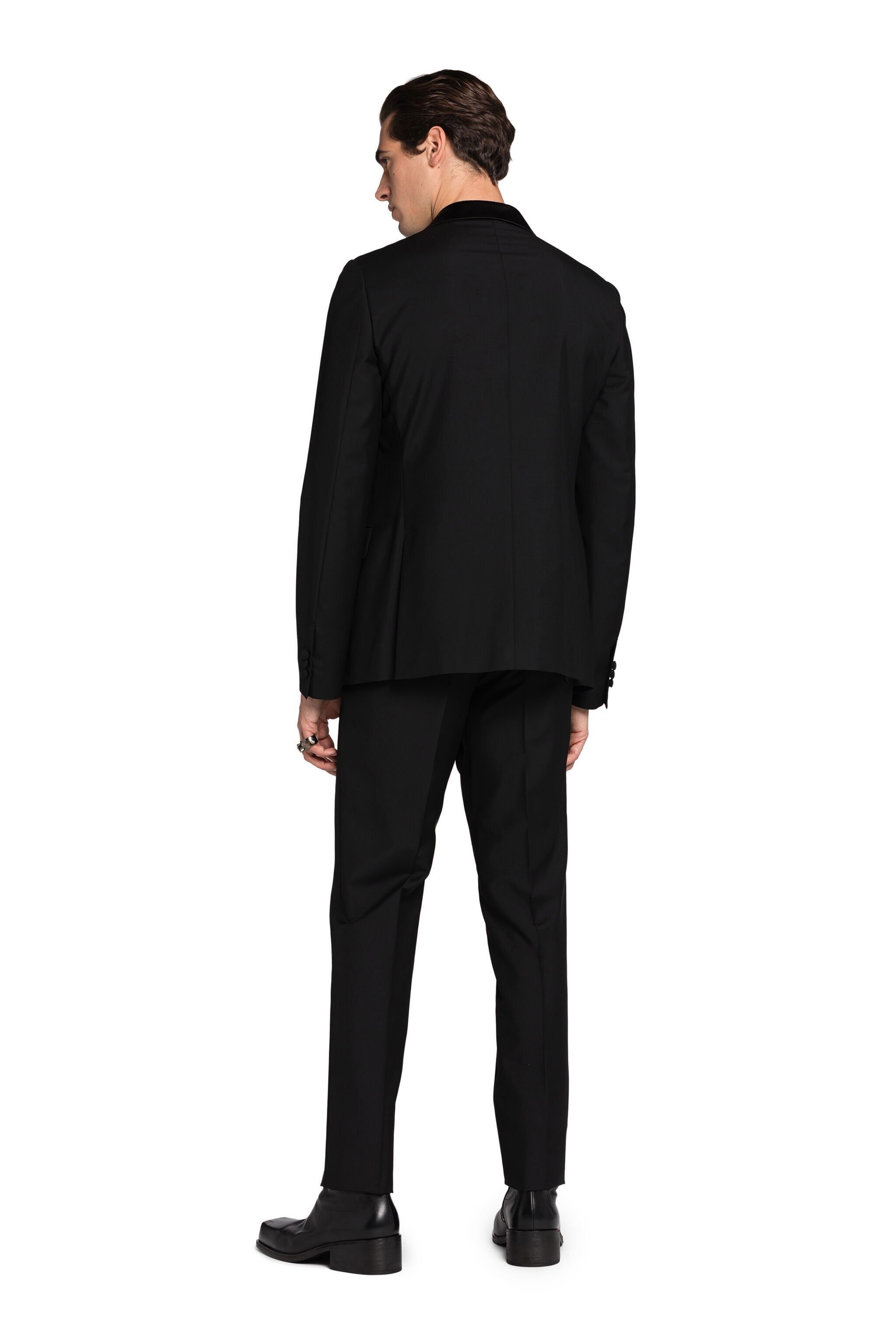 RC Single-Breasted Wool Blazer BLACK INT915-WC009