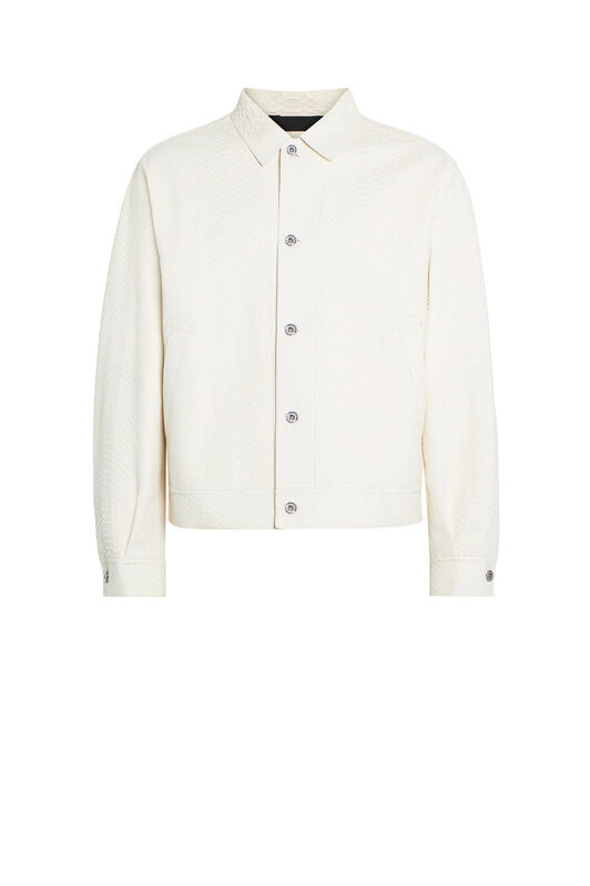 RC White python skin jacket WHITE IMP870-UC019