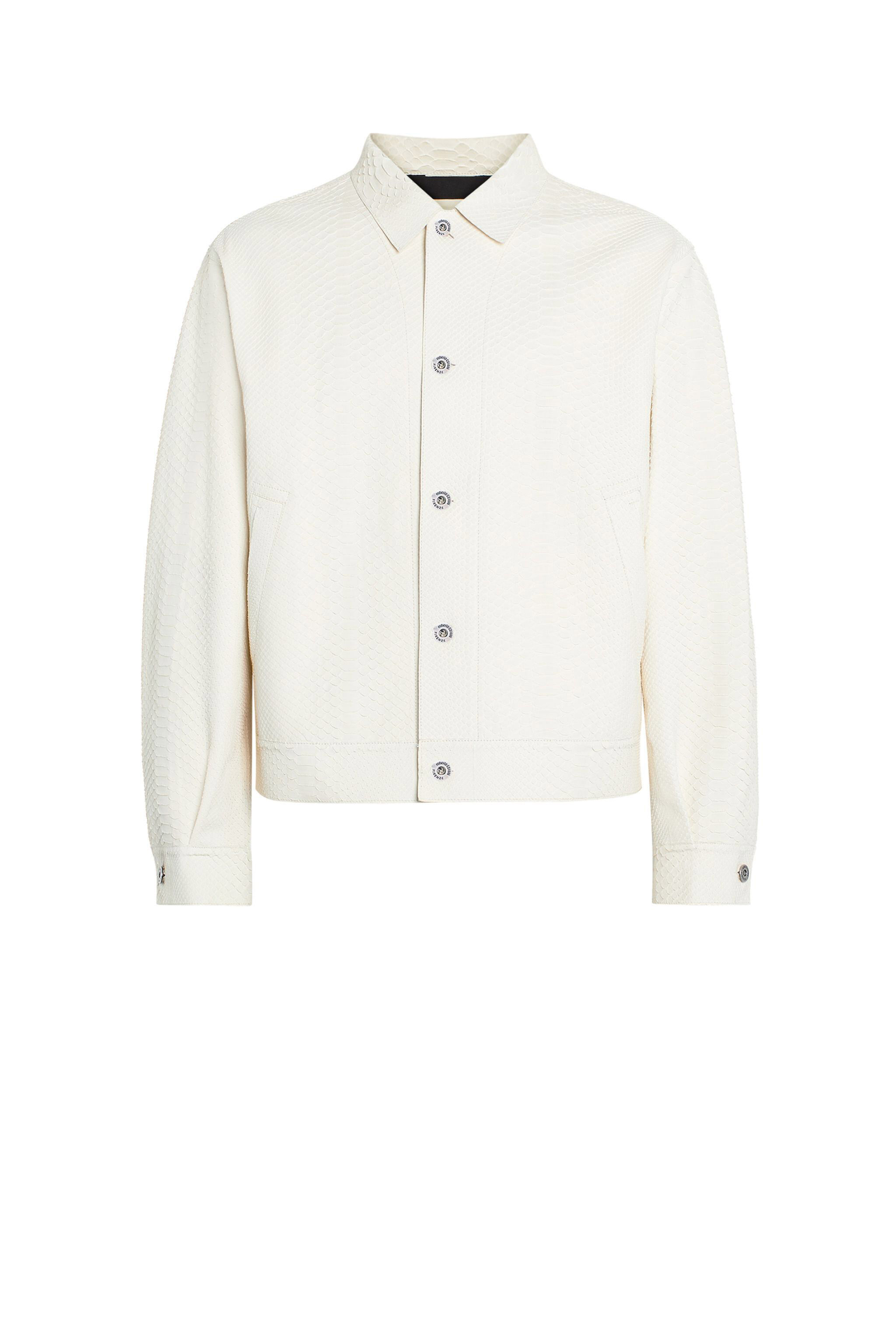 RC White python skin jacket WHITE IMP870-UC019