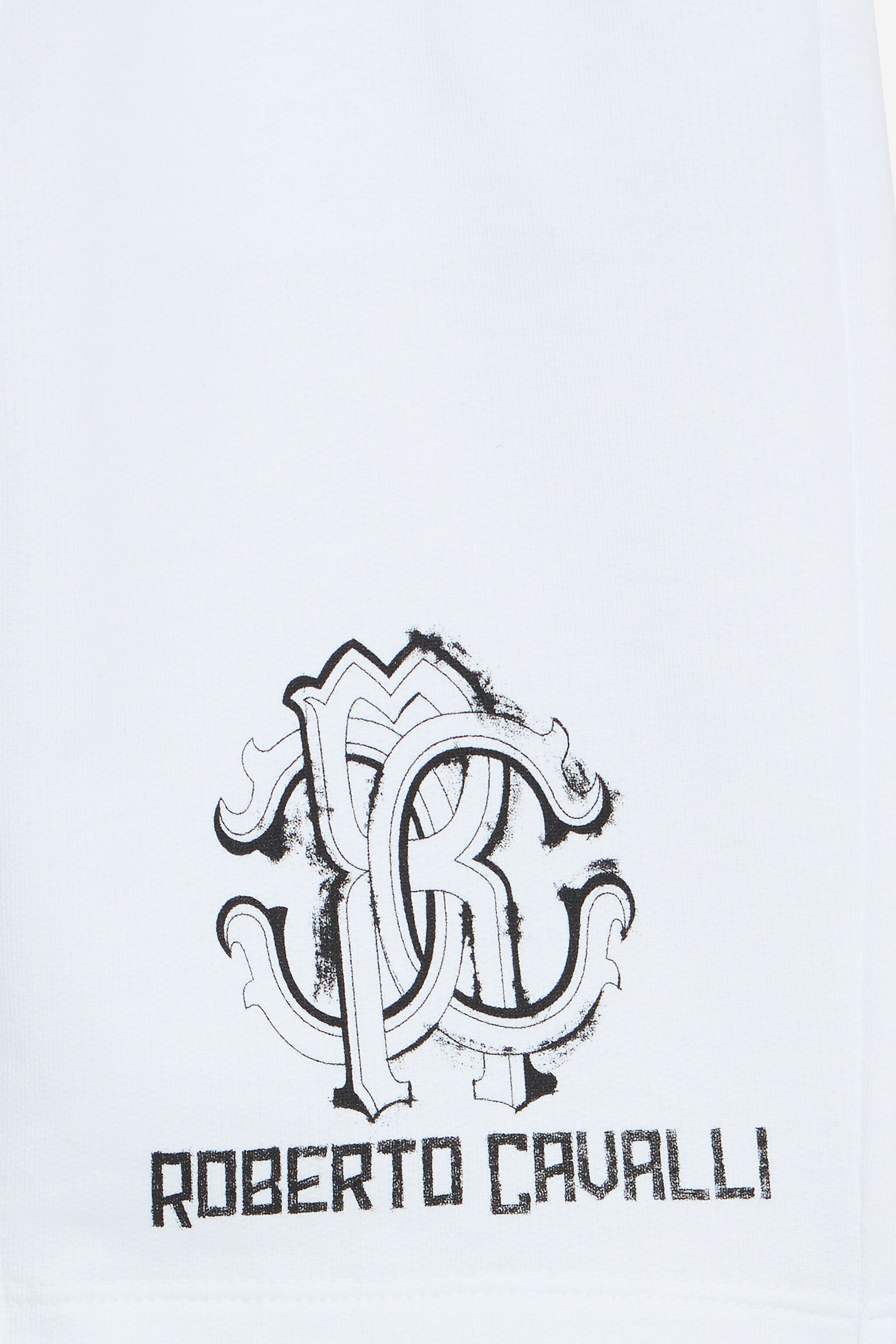 JU Zebra-Print Sports Shorts And RC Monogram White UJT25A-CF050