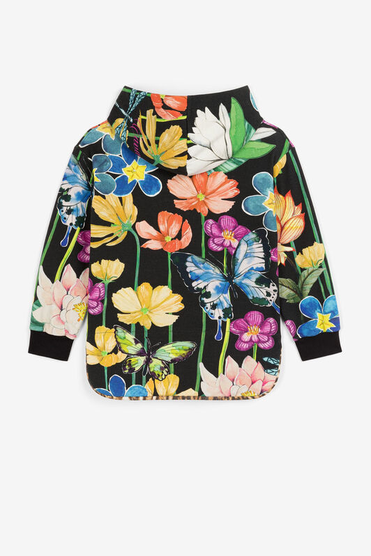 JU Flower-Print Hoodie JU Flower-Print Hoodie Black PJT935-5OF21
