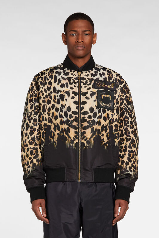 RC Bomberjacke mit Queen Of Sicily Print BLACK/RUM/NUDE NNT810-9NB78