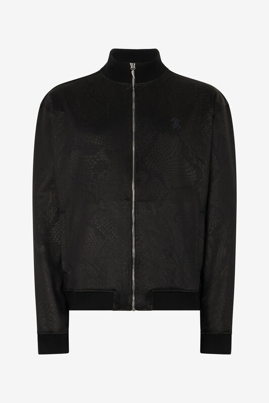 RC Full-Zip Sweatshirt With Python Print Black URT66G-2ON53