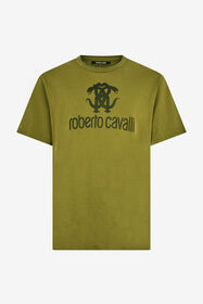 RC T-shirt Verde con Monogram RC GREEN OLIVE QOT60D-JD060