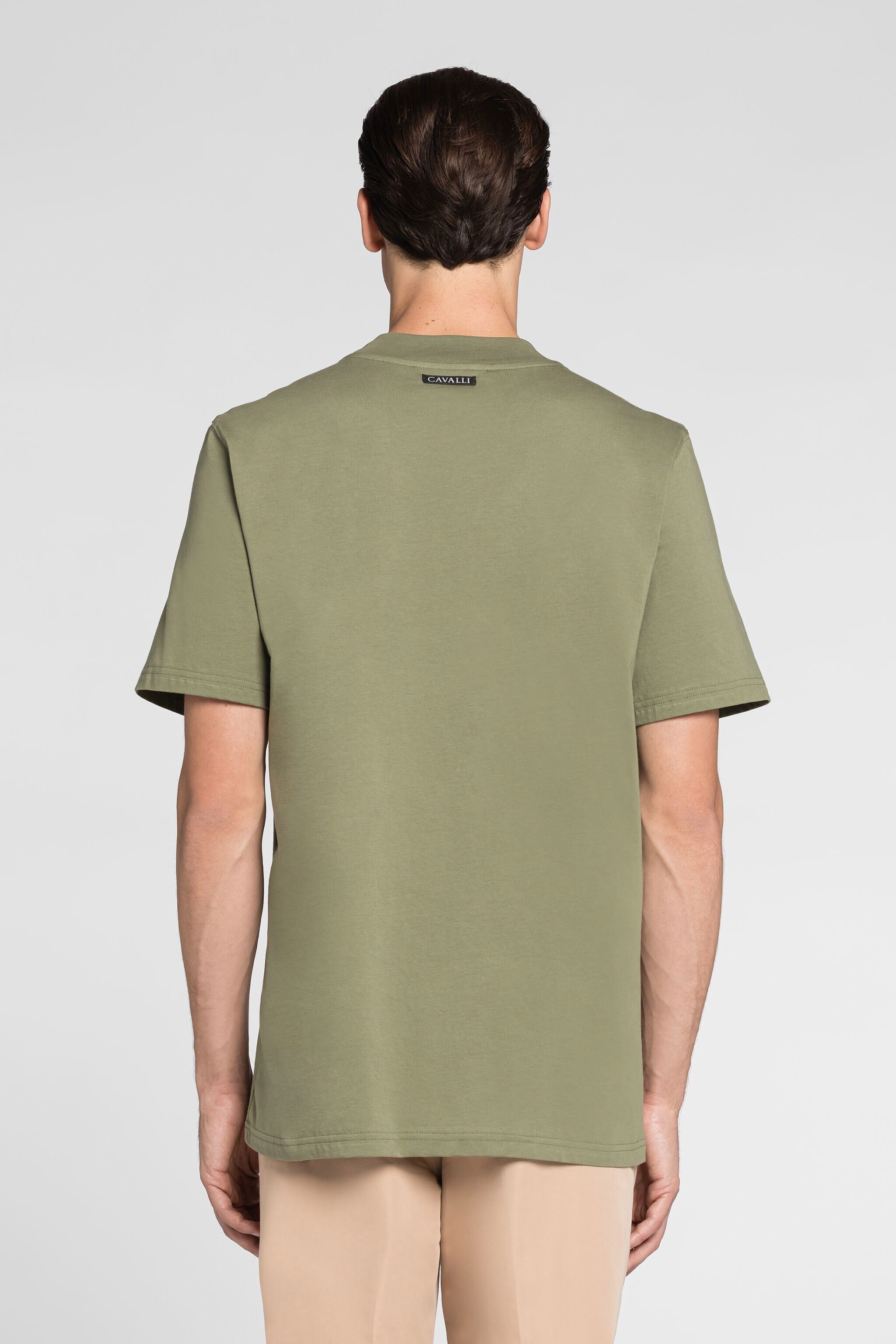 RC Logo print cotton T-shirt Green QRT61C-JD060
