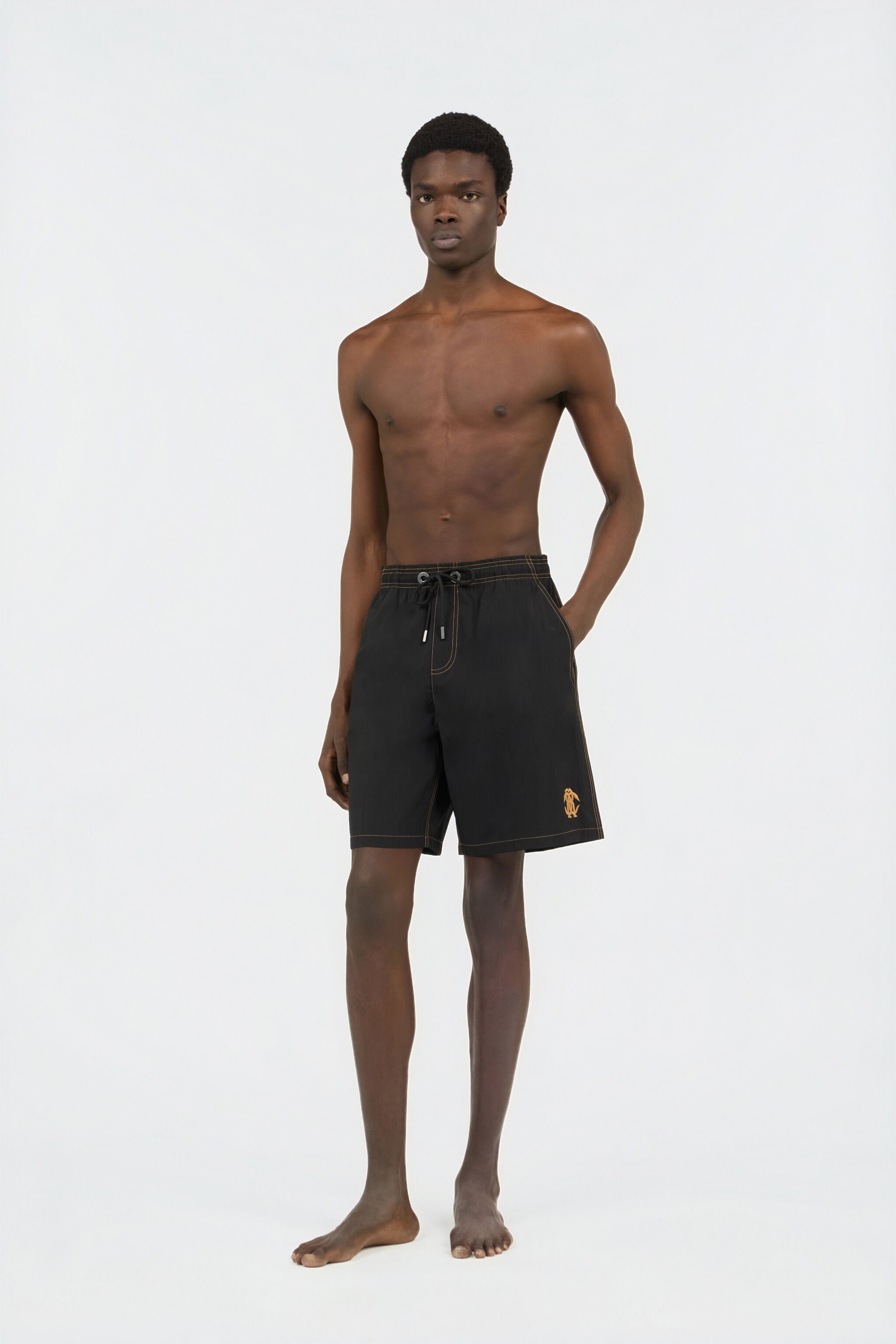 RC Bañador Bóxer Negro Con Costuras En Contraste BLACK SOH00I-FT254