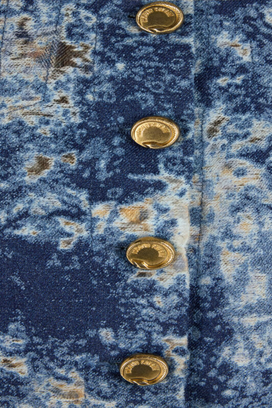 RC Giacca In Denim Con Scoloriture RC Giacca In Denim Con Scoloriture BLU SCURO VKJ450-VT012